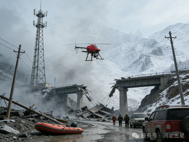 跨越“三斷”絕境，架起空中生命線！河北五星“瓦爾特·紅色之鷹”守護應急通信