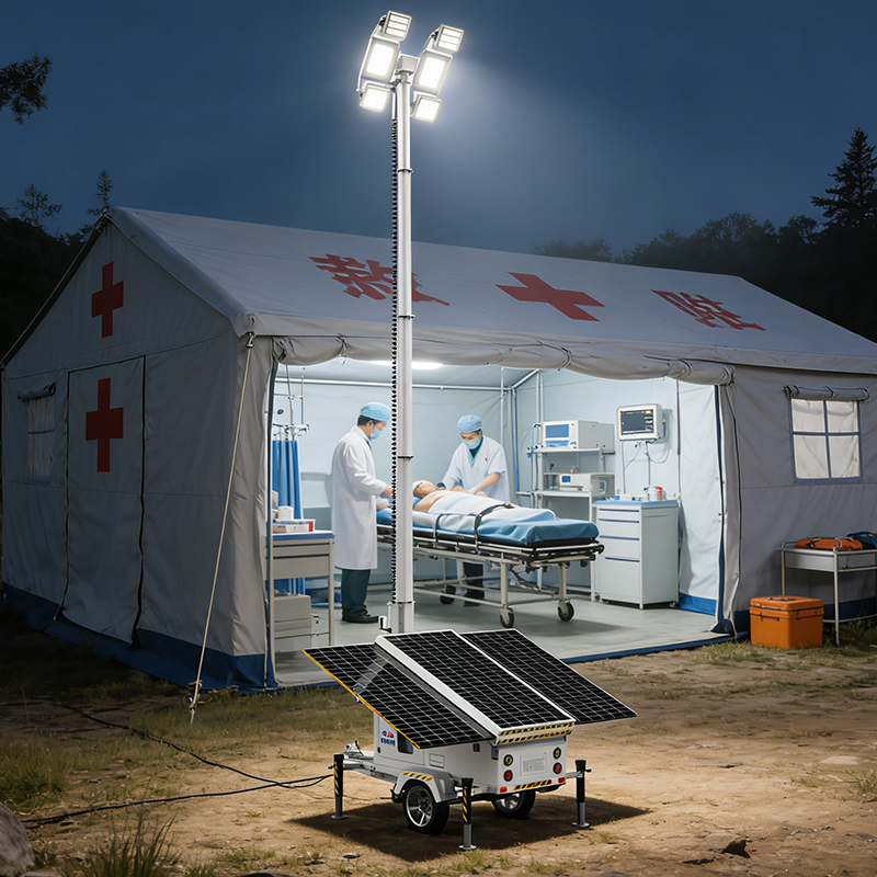 移動式光伏發電儲能應急照明災害報警搶險救災一體化方艙