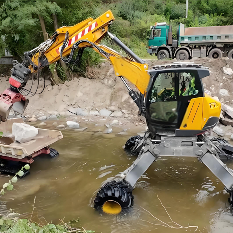 步履式搶險(xiǎn)救災(zāi)挖掘機(jī)(機(jī)器人)